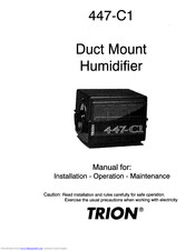 Trion 447-C1 Installation, Operation & Maintenance Manual