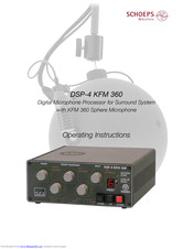 Schoeps DSP-4 KFM 360 Operating Instructions Manual