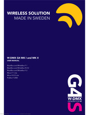 Wireless Solution W-DMX G4 MK I User Manual
