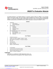 Texas Instruments BQ25710EVM-017 User Manual