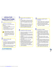 Artesyn ATCA-F125 Quick Start Manual