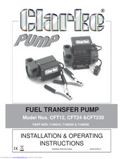 Clarke CFT230 Installation & Operating Instructions Manual