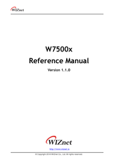 Wiznet W7500P Reference Manual