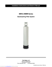First Sales IBW10-1 Installation Instructions And Owner's Manual