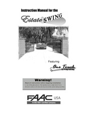 FAAC Estate Swing Instruction Manual