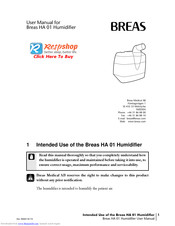 Breas HA 01 User Manual