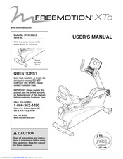 Freemotion XTc User Manual
