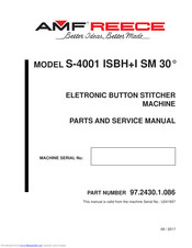 AMF S-4001 ISBH+I SM 30 Parts And Service Manual