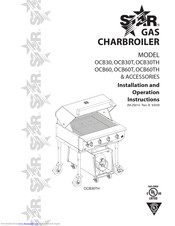 STAR Star-Max Outdoor Char-Broiler OCB30TH Installation And Operation Instructions Manual