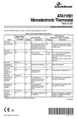 Climatemaster ATA11H01 Installation Instructions