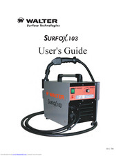 Walter Surfox 103 User Manual