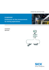 SICK FLOWSIC60 Operating Instructions Manual