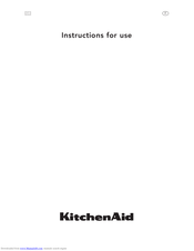 KitchenAid KHDP1 38510 Instructions For Use Manual