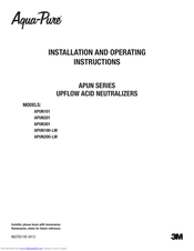 aqua-pure APUN100-LM Installation And Operating Instructions Manual