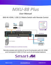 SmartAVI MXU-88 Plus User Manual