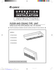 GREE ELECTRIC GTHN42A2NM3AA Operation & Installation Instructions