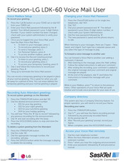 LG-Ericsson LDK-60 User Manual