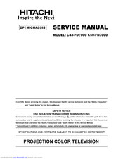 Hitachi C43-FD2000 Service Manual
