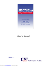 CTC Union MSDTU01-A User Manual