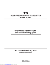Lectrosonics T5 Operating Instructions Manual