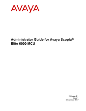 Avaya scopia elite 6000 series Administrator's Manual