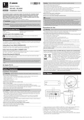 Canon VB-H45 Installation Manual