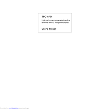 Advantech TPC-1560 User Manual