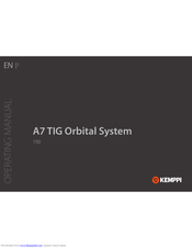 Kemppi A7 TIG Orbital System 300 Operating Instructions Manual