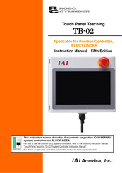 IAI TB-02 Instruction Manual