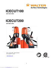 Walter ICECUT200 Instructions Manual