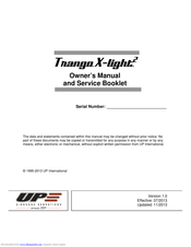 UP Trango X-light2 Owner Manual And Service Booklet