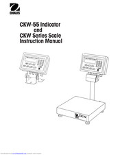 OHAUS CKW6R Instruction Manual