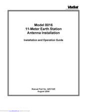 ViaSat 8016 Installation And Operation Manual