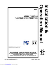 Vicon V1305R-DC Installation & Operation Manual