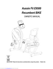 Aussie Fit E9500 Owner's Manual