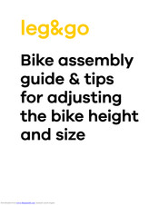 leg&go Downhill Bike Assembly Manual