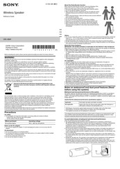 Sony SRS-XB41 Reference Manual