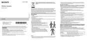 Sony SRS-XB21 Reference Manual