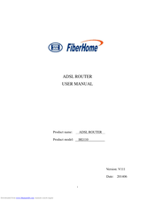 FiberHome HG110 User Manual