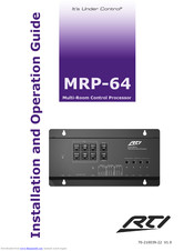 RTI MRP-64 Installation And Operation Manual