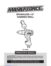 MasterForce 241-0465 Operator's Manual