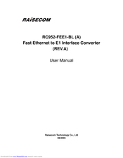 Raisecom RC952-FEE1-BL User Manual