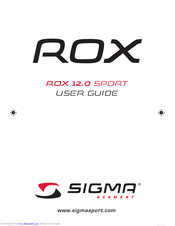 Sigma ROX 12.0 SPORT User Manual