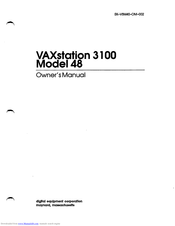 Dec VAXstation 3100 Owner's Manual