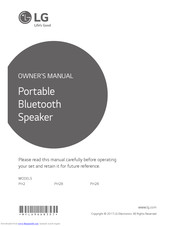 LG PH2B Owner's Manual