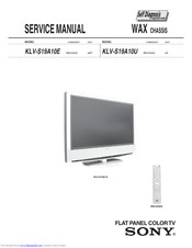 Sony Bravia KLV-S19A10U Service Manual