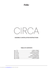 Pablo CIRCA FLOOR Assembly/Installation Instructions