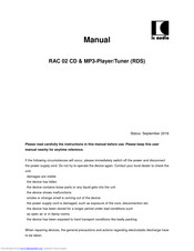 ic audio RAC 02 Manual