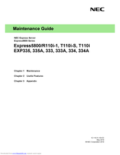 NEC EXP333A Maintenance Manual