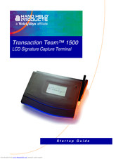 Welch Allyn Transaction Team 1500 Startup Manual